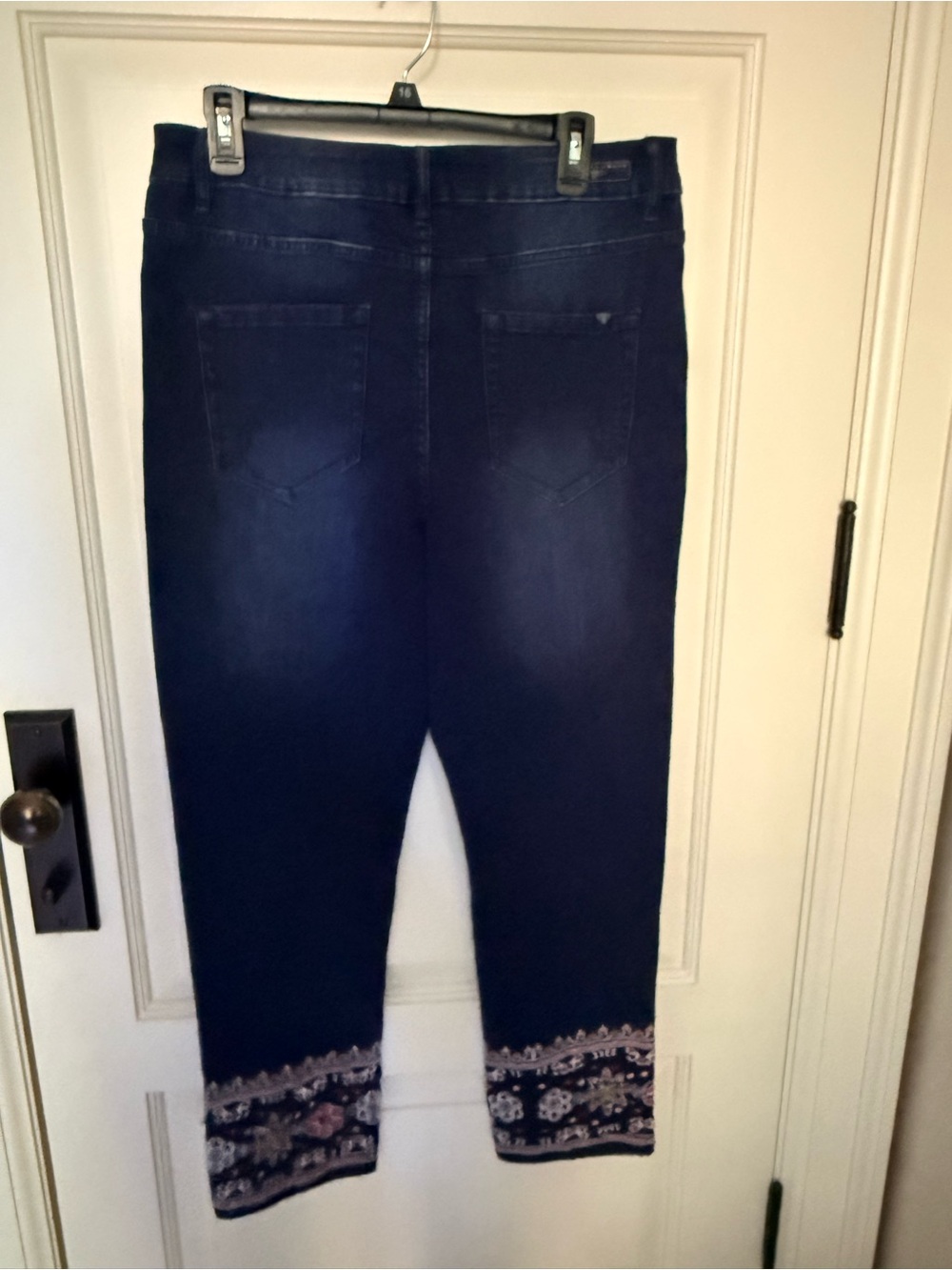 Carreli Jeans Dark wash with embroidery US34 - Picture 6 of 9